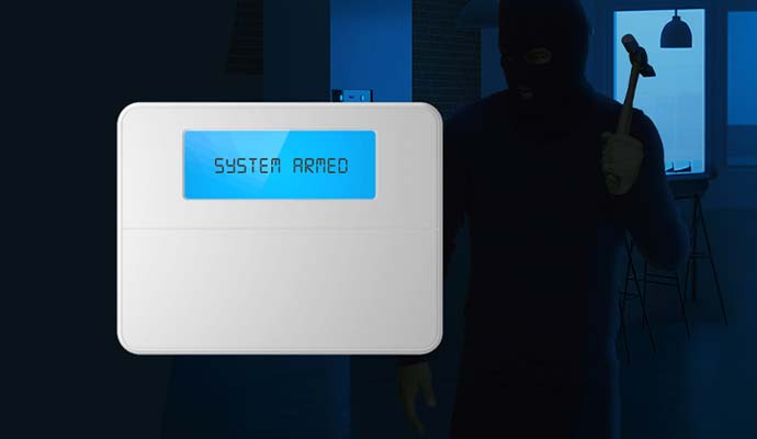 Burglar alarm panel