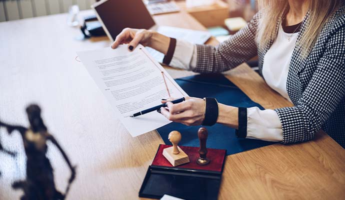 Preparing documents for notary appointment
