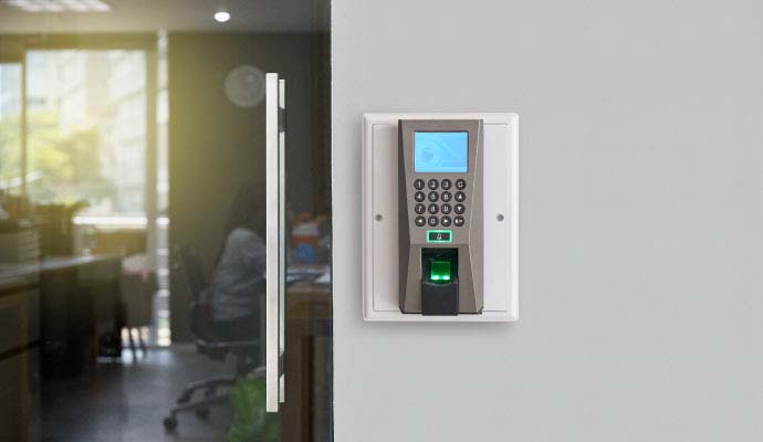 An installed wall mounted continental access system