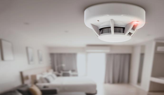 Fire smoke detector alarm