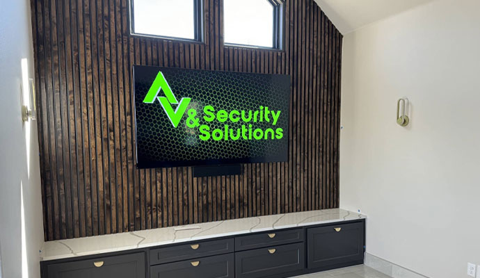 Modern Living Room Audio Video Setup