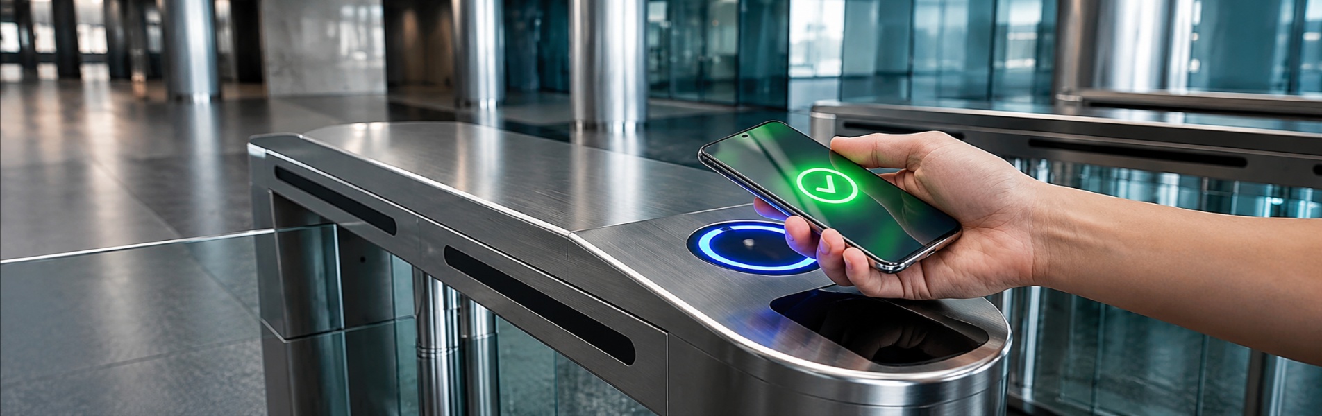 Person using mobile access control system