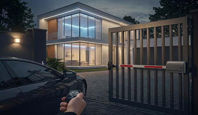 Remote control opening automated home gate