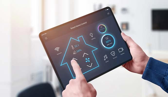 Smart home device scheduling on a tablet