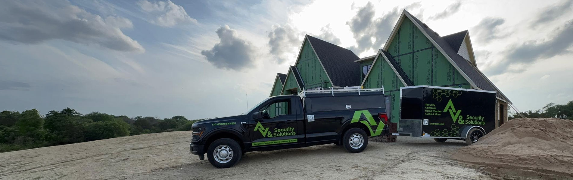 Smart Home Pre-Wiring Company Truck Wide View