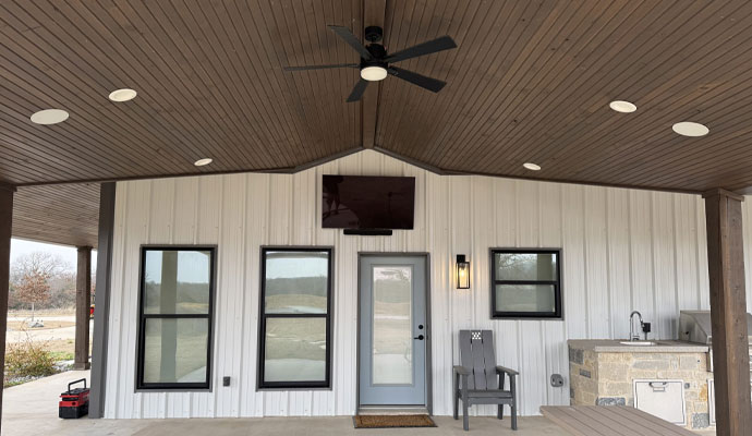 Smart Outdoor Living Area Setup